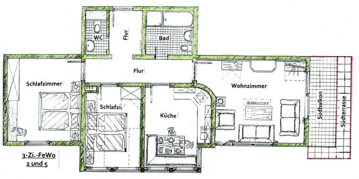 GR FeWo Nr. 2+5, Haus Rebstock