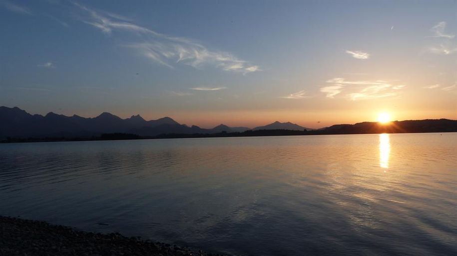 Sonnenuntergang am Hopfensee