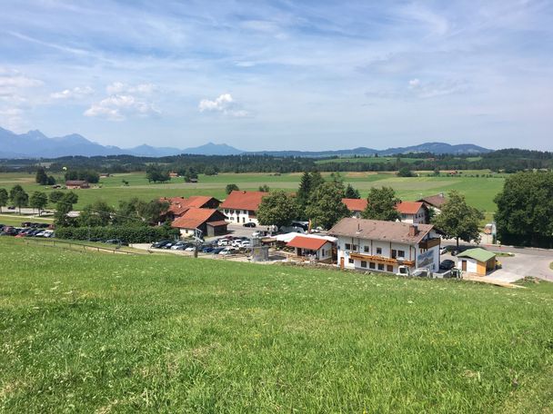 Blick auf die Talstation des Sessellifts