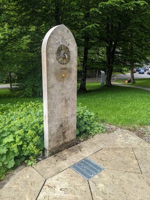 Trinkbrunnen auf der Kneippwiese in Füssen