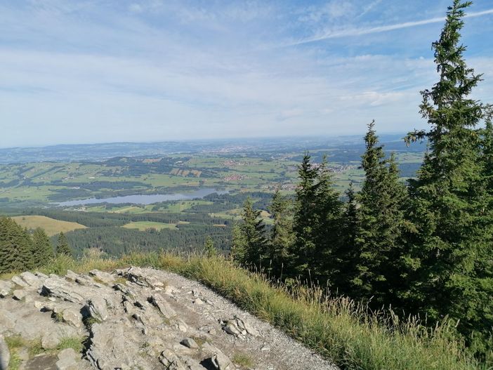 Blick auf den Grüntensee vom Alpspitz aus