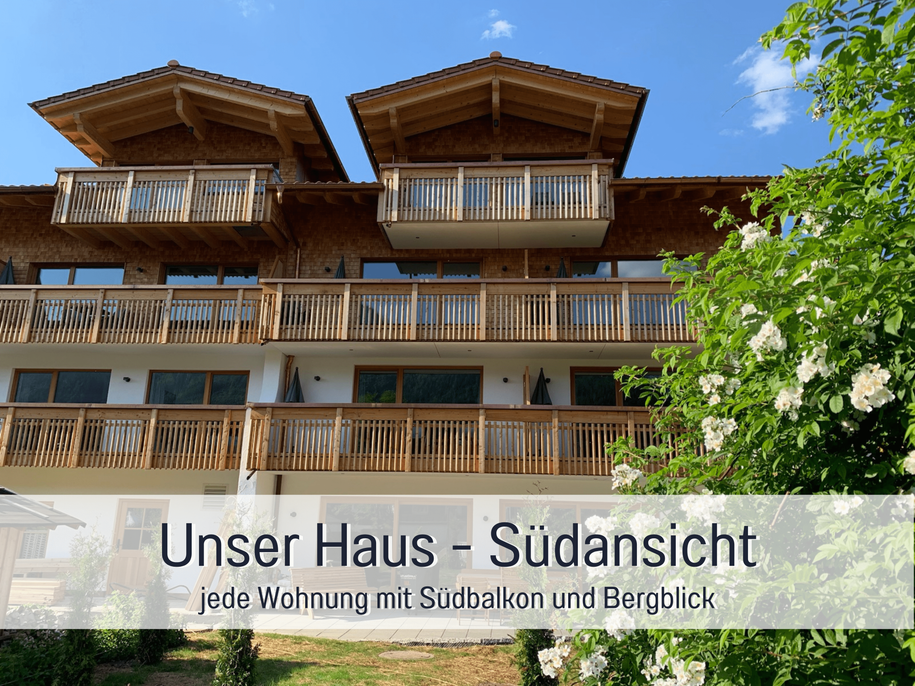 Haus Südansicht Frühling