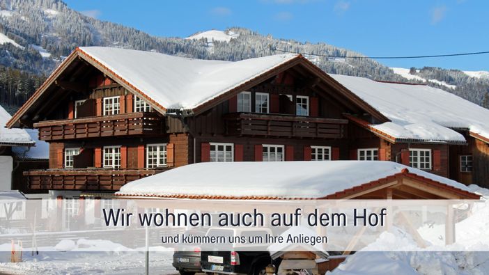 Biohof Burger Hof Winterbild