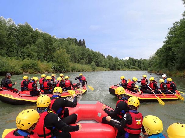 Wasserspaß beim Soft Rafting mit MAP-Erlebnis