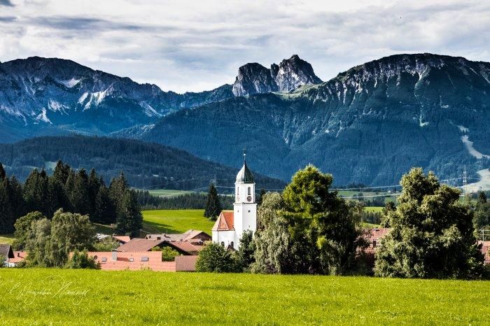 Blick vom Balkon