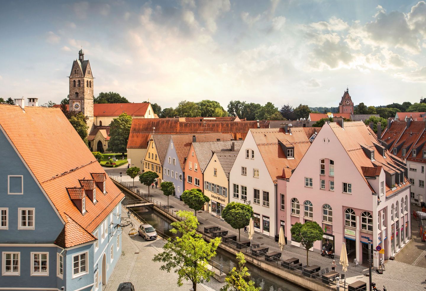 Memmingen Altstadt Ausblick Sky Lounge © Allgäu GmbH, Fouad Vollmer