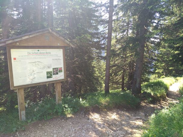 Infotafel zum Naturlehrpfad am Reitweg