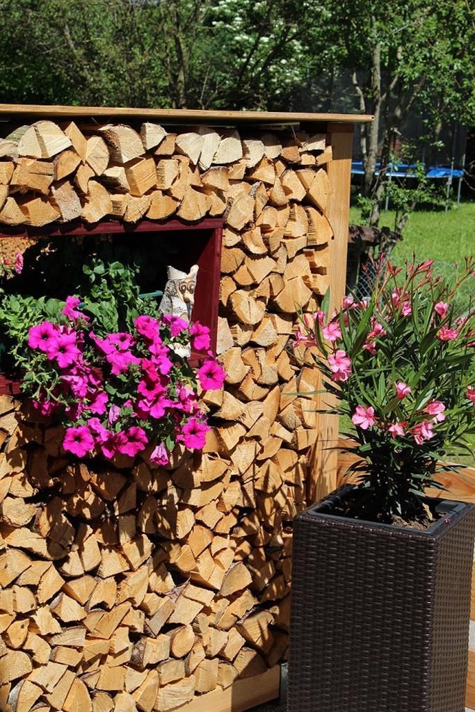 Holz trifft Blumen