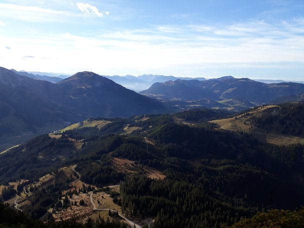 Blick vom Einstein Richtung Wannenjoch