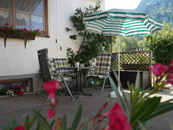 Ferienwohnung Wiebke Zint-Sitzecke am-Haus