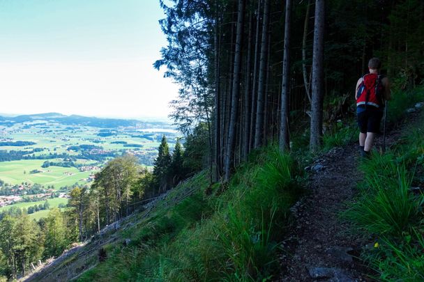 Ausblick vom Anstieg zum Falkenstein