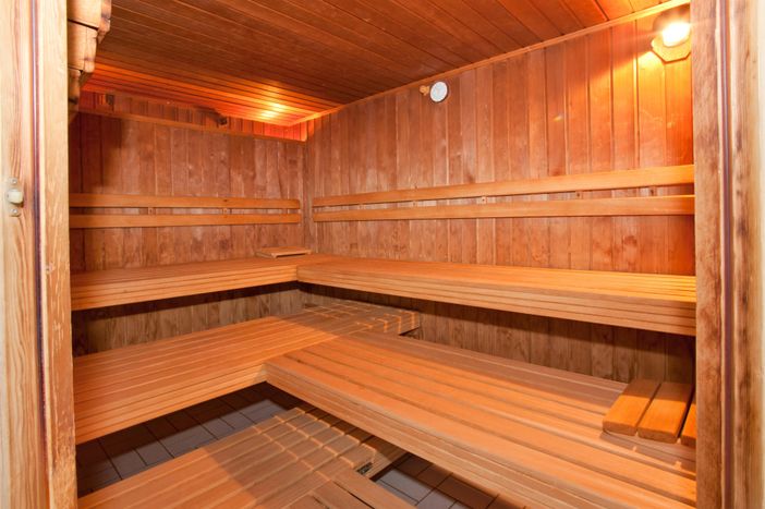 Sauna im Terrassenhaus