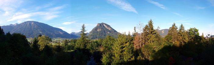 Panoramablick am Morgen