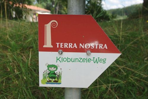 Schild Klobunzele-Weg