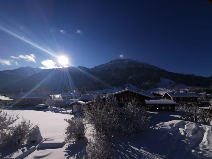 Winter - Garten mit Breitenberg