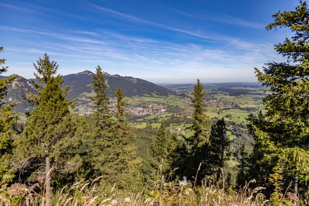 Blick auf das Pfrontener Tal vom Falkenstein