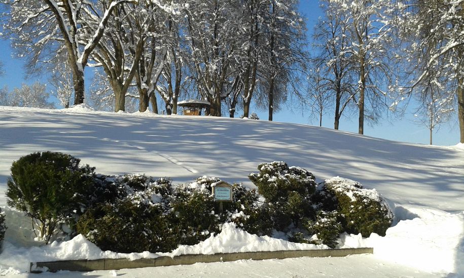 unser Parkplatz im Winter