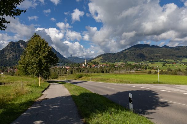 Blick auf Pfronten im Allgäu