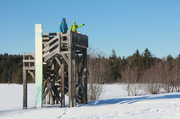 Aussichtsturm im Winter