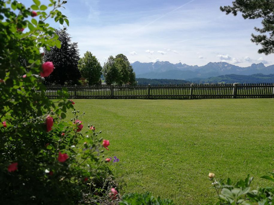 Ausblick auf die Tannheimer Gebirgskette