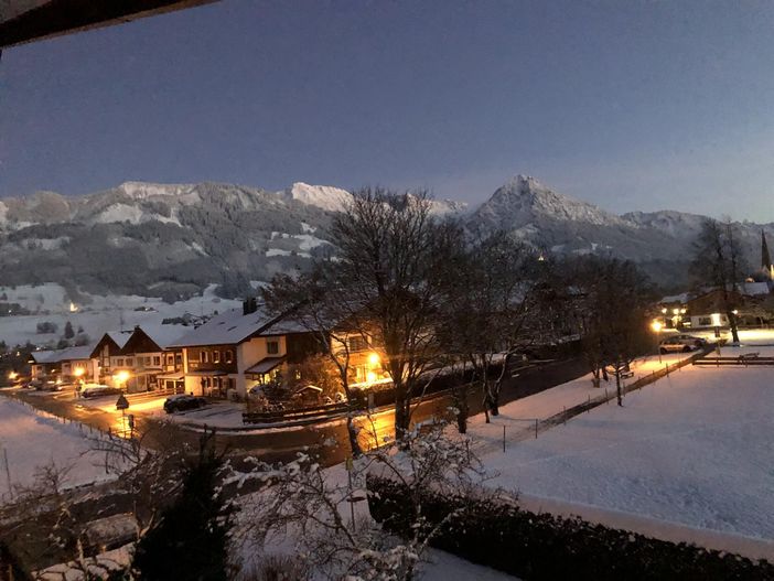 Abendstimmung vom Balkon