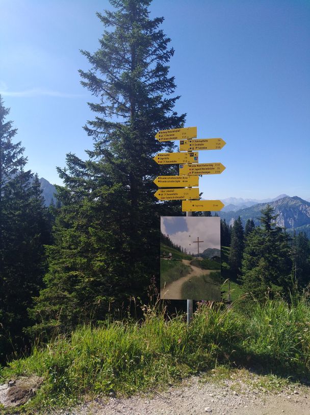 Beschilderung zum Naturlehrpfad Reitweg