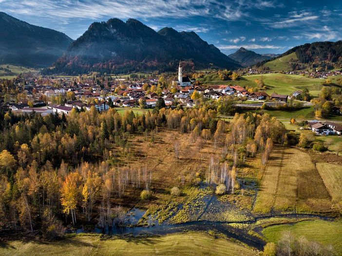 Herbstliche Moorlandschaft im Pfrontener Tal