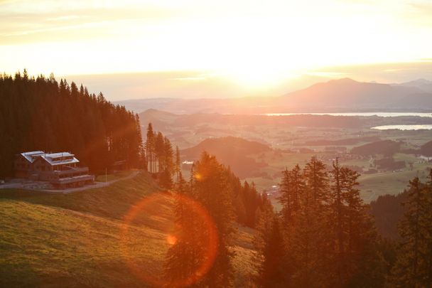 Morgenstimmung an der Alpspitze bei Nesselwang im Allgäu