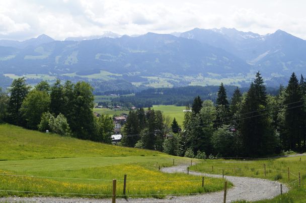 Aussicht von der Wurzelhütte  - Ofterschwang