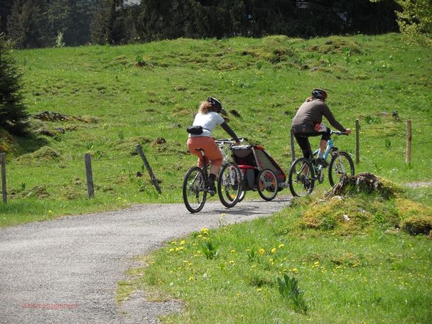 Der Radweg bei Oberjoch