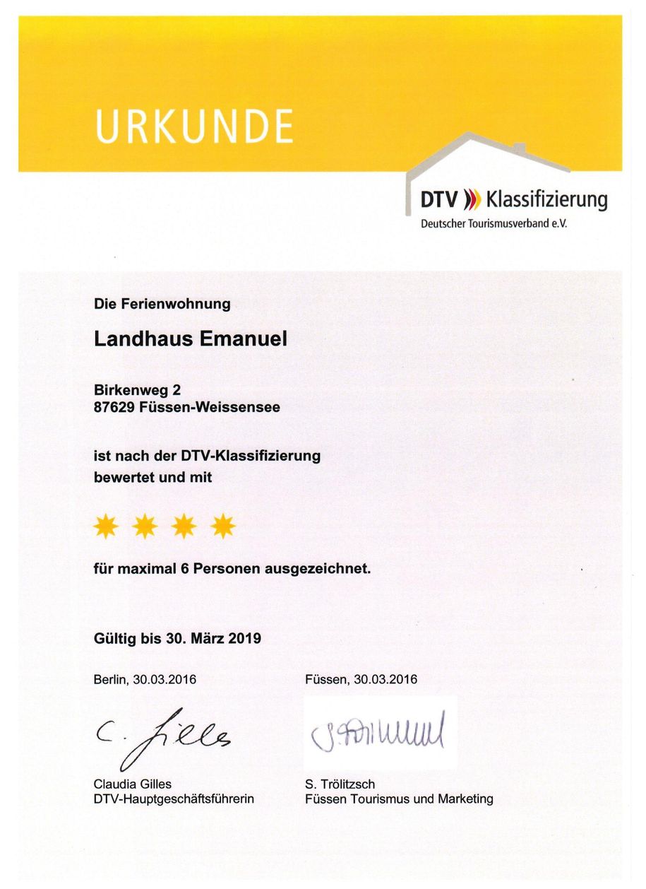 Landhaus Emanuel Urkunde 001