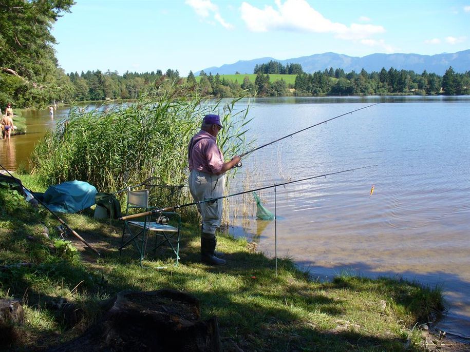 Fischer am Schmuttersee