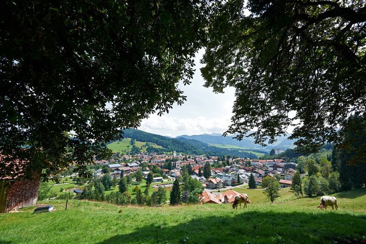 Blick auf Oberstaufen