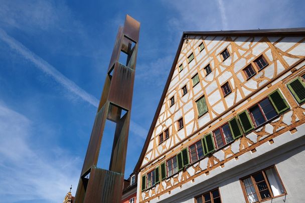 Freiheitsbrunnen vor der Weberzunft am Weinmarkt, Memmingen