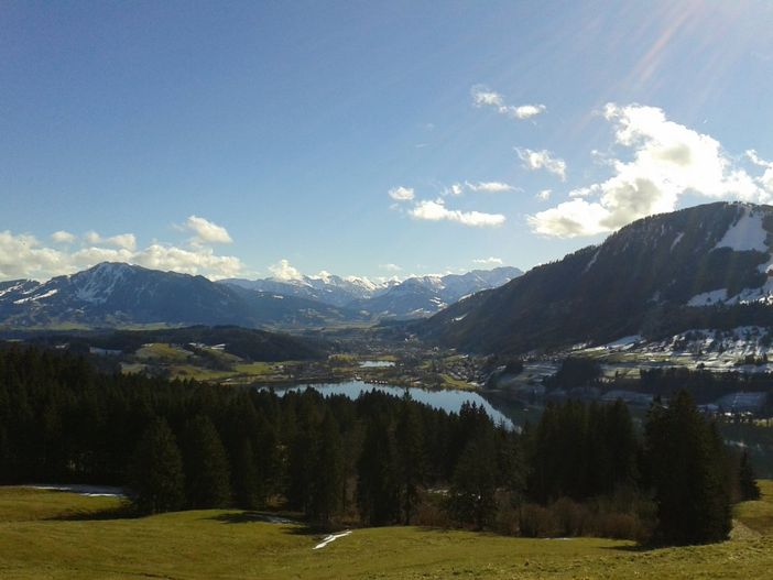 Blick in die Allgäuer Alpen