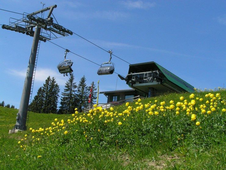 Weltcup-Express Bergstation in Ofterschwang