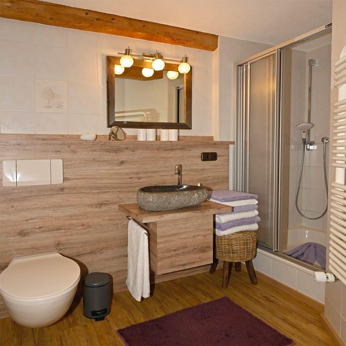 Badezimmer Ferienwohnung Grünten