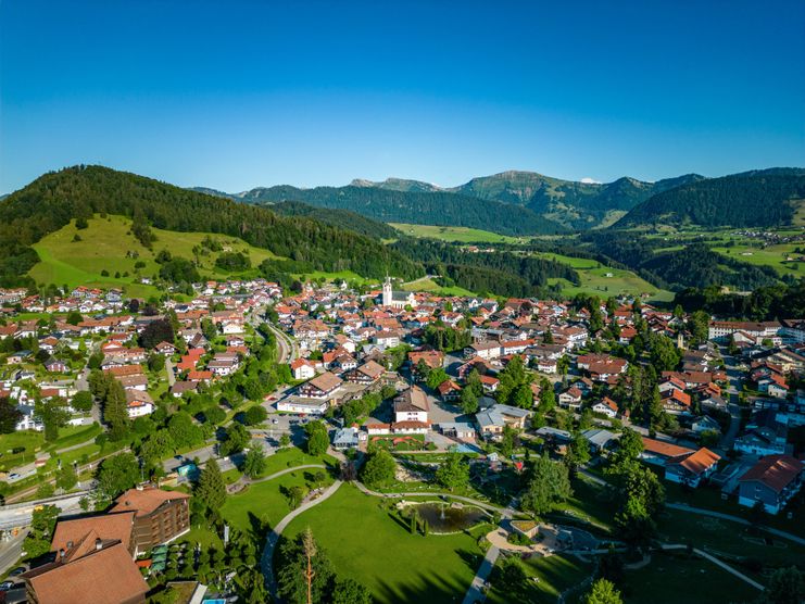 Blick auf Oberstaufen