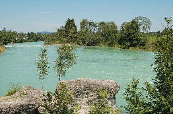 Blick von der Lechbrücke.