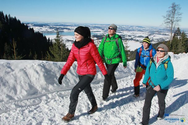 Winterwanderung zur Dreh- und Rohrkopfhütte in Schwangau