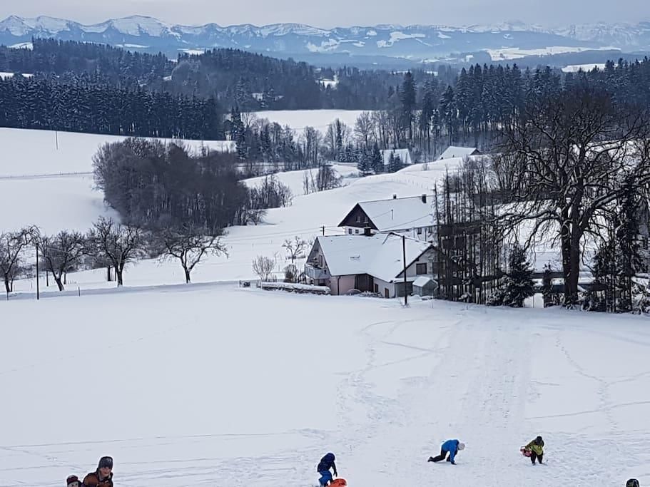 Ferienwohnung Mitten im Allgäu im Winter