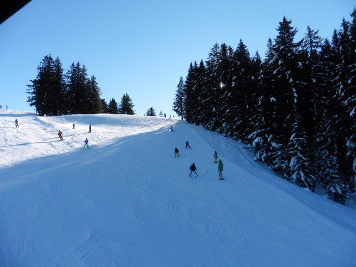 Unser Skigebiet - Sicht vom Hause aus