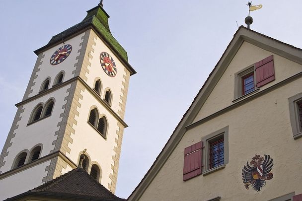 Rückseite Rathaus und St. Martins Tor