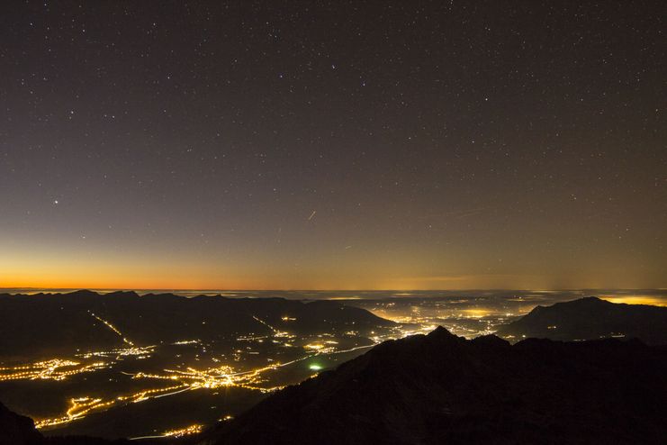 Blick vom Nebelhorn ins Illertal