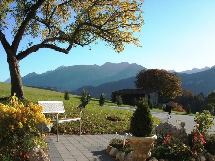 Bergblick von der Terrasse Fewo Breitenberg