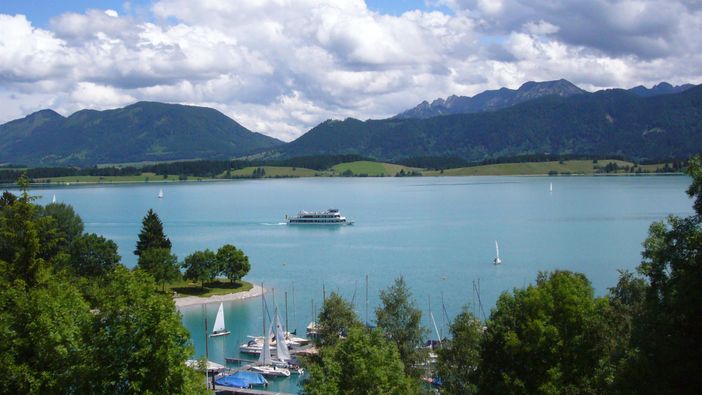 Ausblick vom Balkon der Appartements Schifffahrt