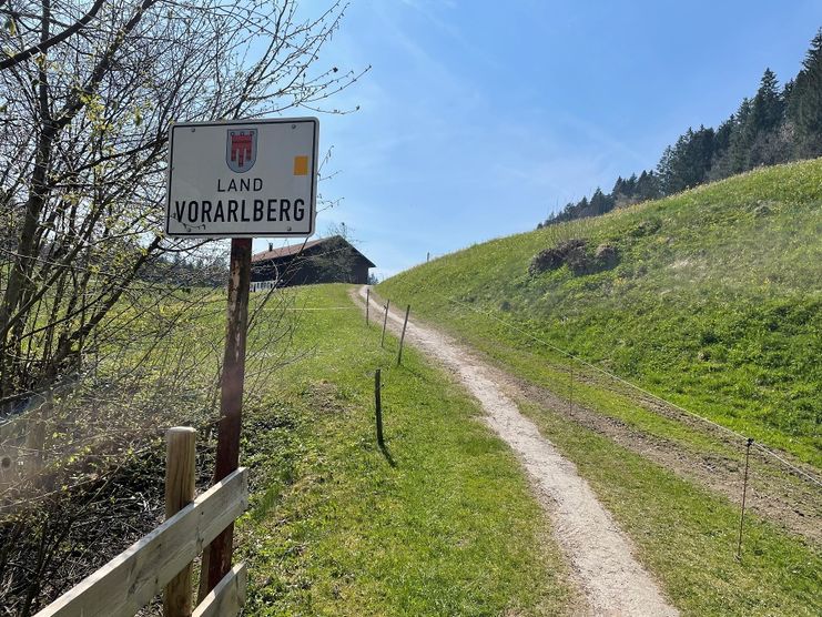 Grenze nach Vorarlberg