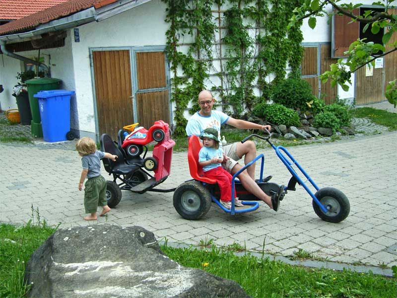 Sehr beliebt sind unsere Tretfahrzeuge