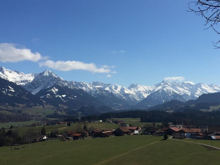 Blick Richtung Oberstdorfer Berge