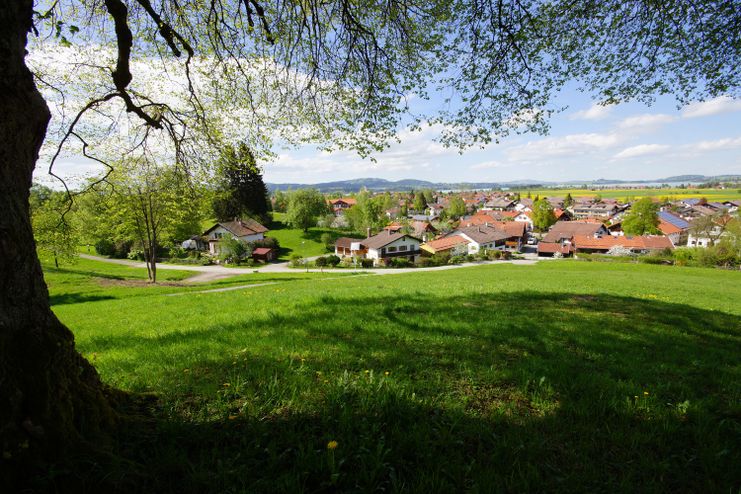 Schwangau vom Kurpark aus